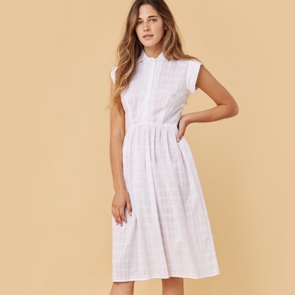Christy Dawn White Sleeveless Dress